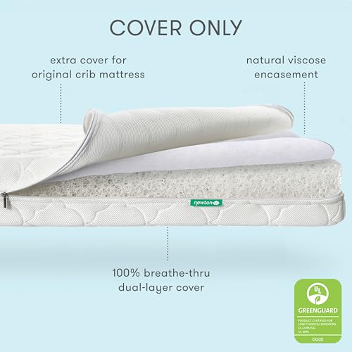 Image of Newton Baby Crib Mattress Spare Cover, Breathable & Washable - White