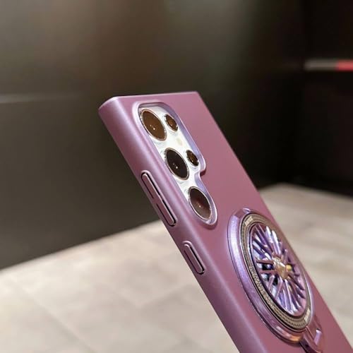 Coque Galaxy S24 Plus antichoc transparente avec anneau magnétique
