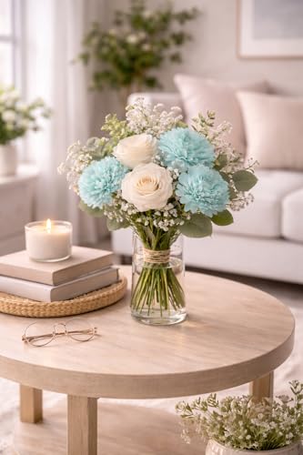 Image of Divyakosh Artificial Flowers for Decoration (VASE NOT Included), Pooja Room Decoration Items, Flowers for Vase, Diwali Decoration Items