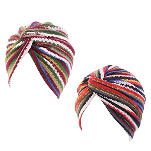 2 Unidades Gorro De Quimio Chapéus De Turbante Bandanas De Ioga Para Mulheres Capa De Turbante Capa