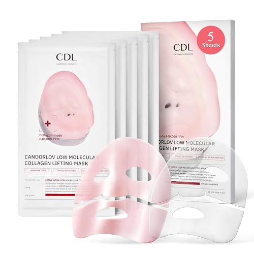 Overnight Collagen Lifting Gel Mask 5 pcs, Korean Face Lifting De...