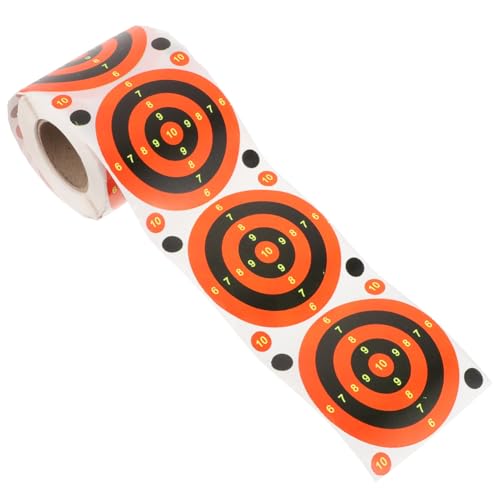 Abaodam Étiquettes Professionnelles Fluorescentes Adhésives en Papier 76x76 Mm Autocollants Pratiques pour Spot Sportif Entraînement Tir 200 Feuilles Portables