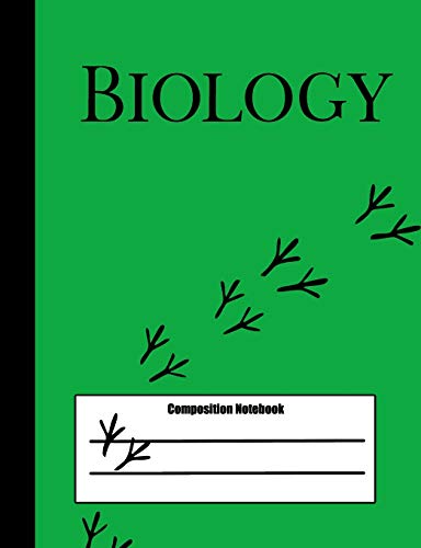 Biology Composition Notebook: 100 pages college ruled - bird prints cover design with wren - class note taking book for teens in middle, high school and adult college classes or journaling diary image 3