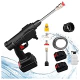 Lavador De AutomóViles De Alta Potencia, Potencia 600w, Dos BateríAs 24v1500mah Limpieza De Terrazas, Fuerte PresióN De Agua Agua A Presion Limpieza, Conozca Una Variedad De Limpieza