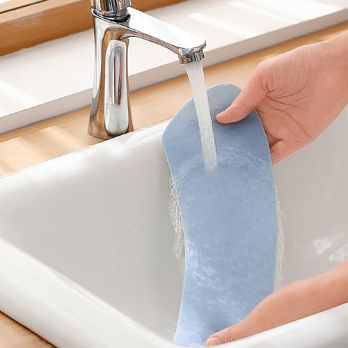 Almohadilla para asiento de inodoro de terciopelo cristal, lavable, cálida y cómoda para baño en casa miniatura 5