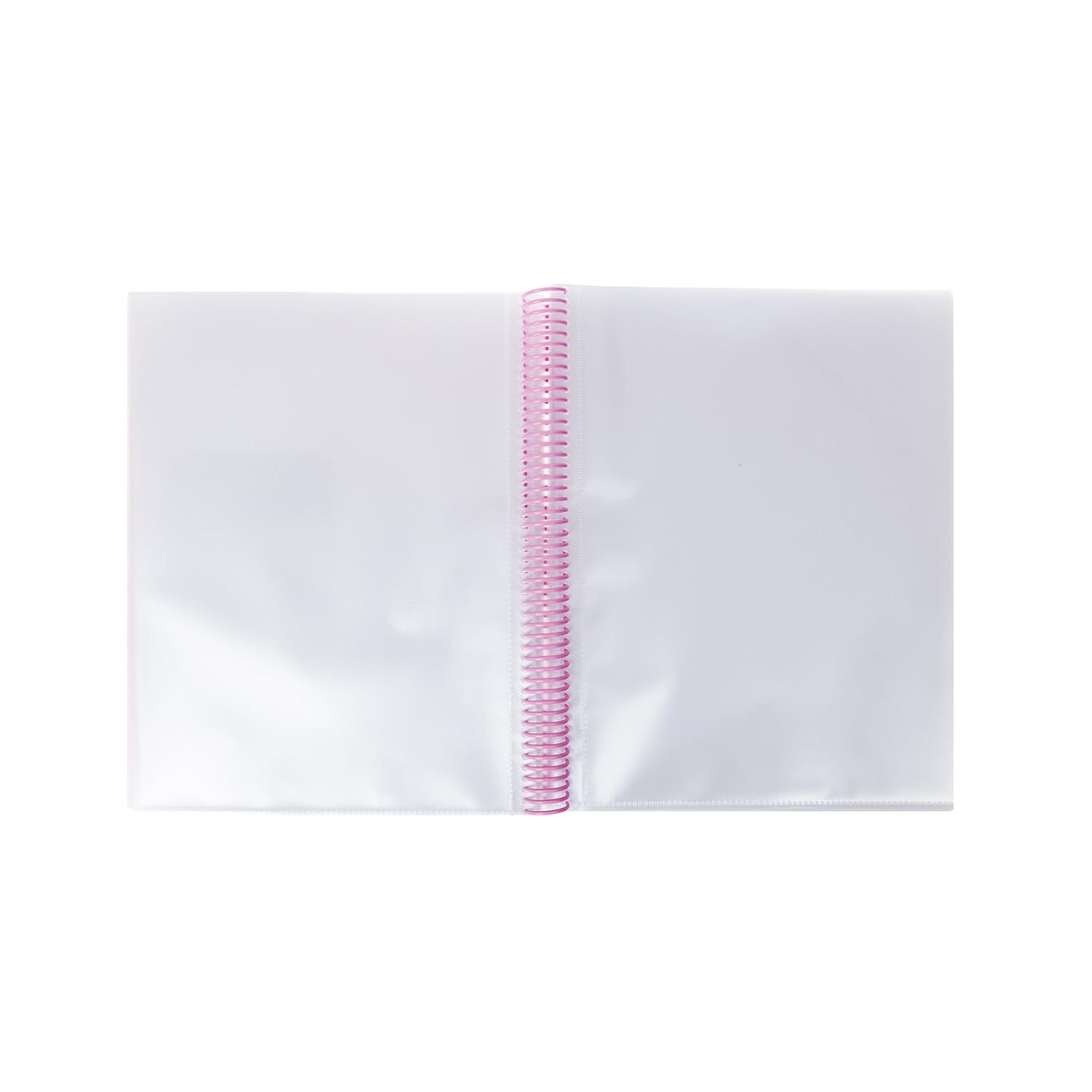 Grafoplas - Carpeta con Fundas Transparentes, A4, Rosa Claro, 50 Forros de Polipropileno Extra, Tapas de Plástico Flexible, Espiral PVC, Maxiplás Multiline, Perfecto como Material Escolar y Oficina