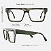 Zeelool Classic Oversized Aviator Eyeglasses Fashion Clear Glasses for Men with Non-prescription Lens Killian ZJGA358799-01 Green