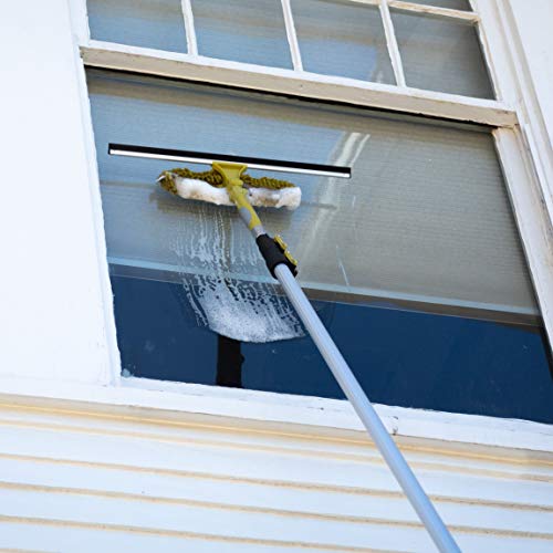 Image of DocaPole Spare Window Squeegee Blades 20 inch, 18 inch, & 16 inch (Large Sizes) | Aluminum Replacement Blades for DocaPole Chenille Squeegee Scrubber (Handle Sold Separately) | Extra Blades for Window Washing