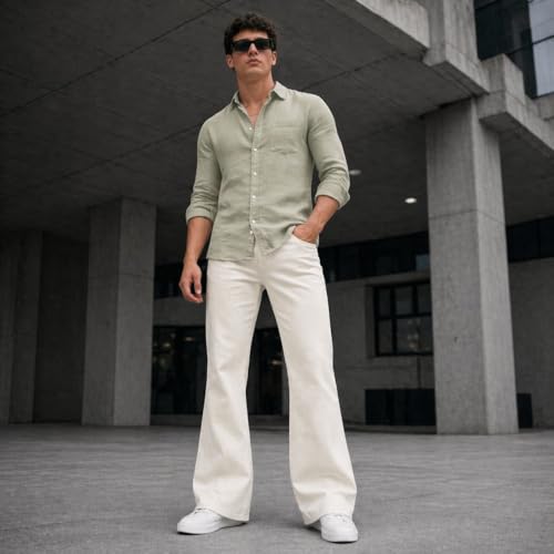 Image of THIRD QUADRANT Relaxed fit Denim Jeans for Men || Straight Leg Jean for man || Regular fit Blue Color Jeans