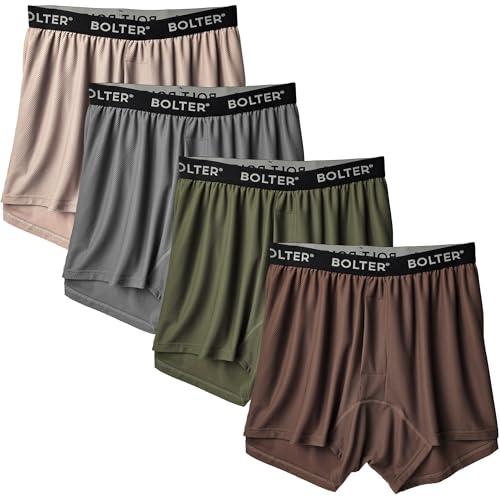 Bolter Men's 4 Pack Performance Boxers Shorts