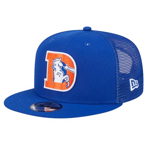 New Era Men's Royal Denver Broncos Main Trucker 9FIFTY Snapback Hat