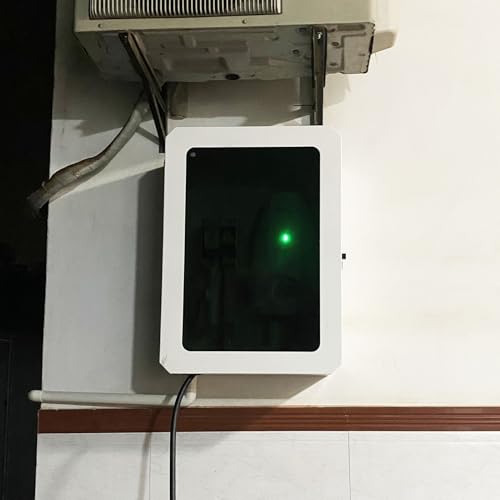 Boîtier de protection mural verrouillable pour borne de recharge de véhicule électrique dans un garage, boîtier extérieur compact pour borne de recharge de véhicules électriques, boîtier de protecti