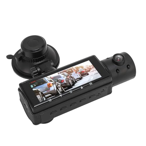Cámara para salpicadero de coche con sensor G, triple lente HD y vigilancia en carretera 2