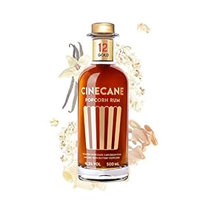 CINECANE Popcorn Rum Gold 12 | 41,2% | 0,5L | Destilliert mit echtem Popcorn