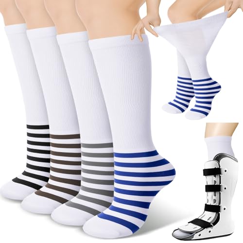 Mepase 4 Pairs Walking Boot Socks