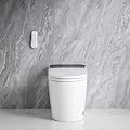 Elegant in white, the WinZo Smart Toilet features a foot sensor for hands-free operation, automatic on/off and flushing, a heated seat, and a wireless remote control.