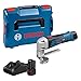 Produktbild Bosch Professional 12V System Akku Blechschere GSC 12V-13 (inkl. 2x 2.0Ah Akku, Schnellladegerät GAL 12V-40, Innensechskantschlüssel, 1x Ober- und Untermesser für Blechschere, L-BOXX-Einlage, L-BOXX)