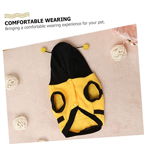 Disfraz Abeja para Perros POPETPOP Talla 6 Amarillo miniatura 5