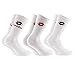 Produktbild 8 Paar Tennissocken aus Baumwollfrottee mit Verstärkung an Zehen- und Fersenbereich. Italienisches Produkt., Weiß One size