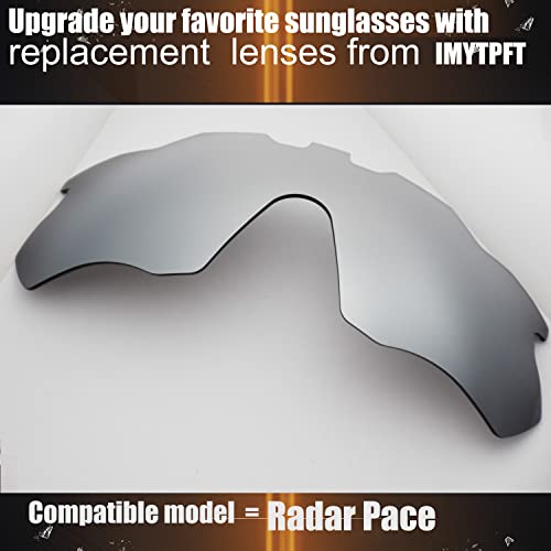 Verres Radar Pace Oakley compatibles teinte argent jaune polarisé et titane taille unique