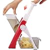Once for All’s veiligste mandoline-snijmachine, met 4 snijmodi voor snijden, dobbelen, hakken, julienne, handmatige…