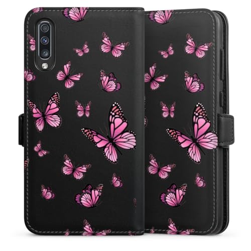 Etui Samsung Galaxy A70s DeinDesign magnétique avec protection écran et motif papillon