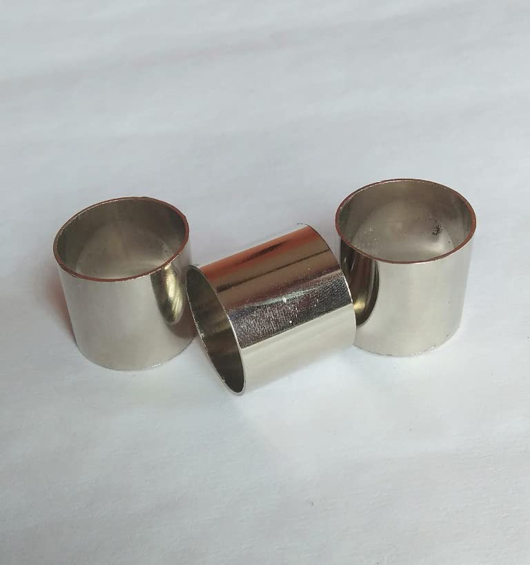 Set of 5 Solid Brass Ferrules for Custom Lathe Tool or Chisel Handles - Walking Stick-Spare Part Accessories for Wooden Sticks-Walking Cane