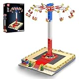 Mould King 11016 Technik MOC Rotations-Fliegerstuhl-Baustein-Set kreatives Vergnügungspark-Modell APP ferngesteuert Karussell Technologie Klemmbausteine Bausatz (1581+Teile)