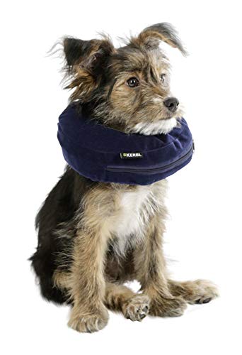Kerbl Pet Hundehalskrause, aufblasbar, blau, Halsumfang 25-35cm