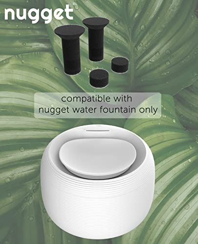 Nugget Premium Cat Fountain Replacement Foam/Sponge (2 Sets), Black - Image 2