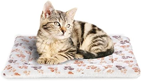 DeaLott Dog Cat Bed Mat, 24 Inch Reversible Dog Crate Pad, Machine Washable Kennel Pad, Soft Pet Mattress Pet Cushion for Dog Sleeping