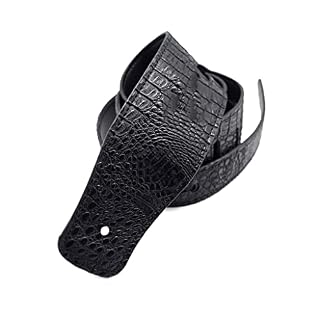 TKFDC Sangle de Guitare élargie de Guitare Folklorique Puan Accessoires d’instruments de Sangle Marron Noir en Cuir… - Les Beatles, Paul McCartney, John Lennon, RIngo Starr, George Harrison