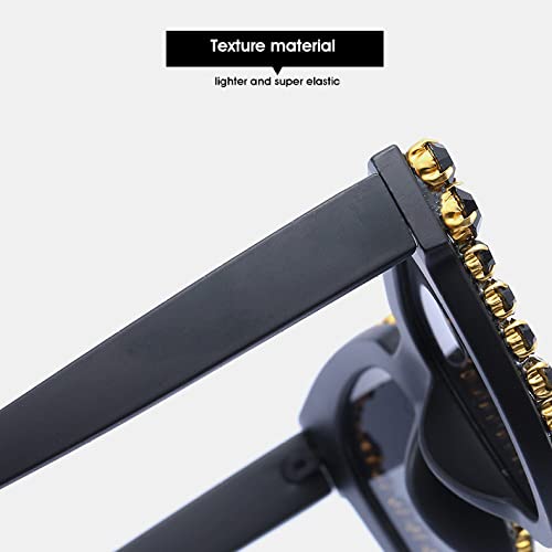 Lunettes de soleil cat eye strass idéales pour vos terrasses et soirées - 3