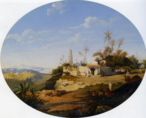 Vue du Caire par Prosper Marilhat affiche toile 60x90cm pour habiller un grand mur vide