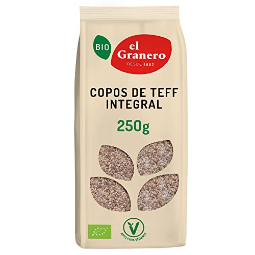 El Granero Integral - Copos de Teff Integral BIO - 250 g - Alto Contenido en Nutrientes Esenciales -...