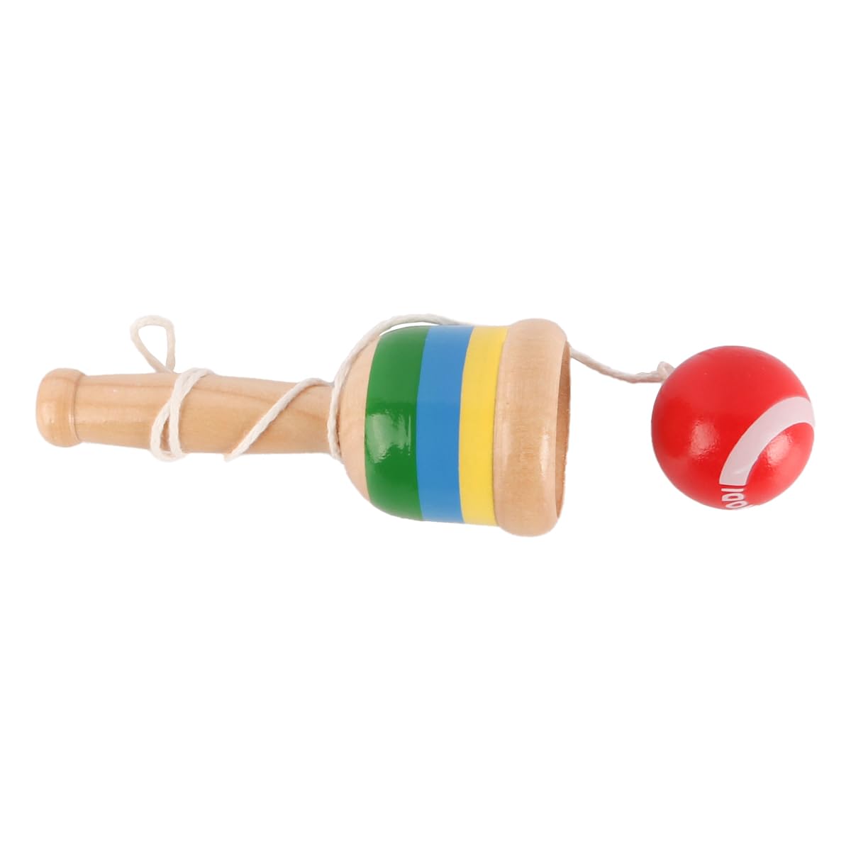 VOANZO 2pcs Wooden Ball Catchers Skill Cup Hand-Eye Coordination Traditional Game Mini Cup Ball Game Toss and Catch Activity Set for Outdoor and Indoor Fun - Image 3