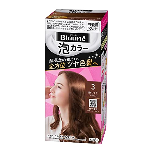 Coloration Blaune Foam Color 3 Châtain clair vif teinture cheveux gris