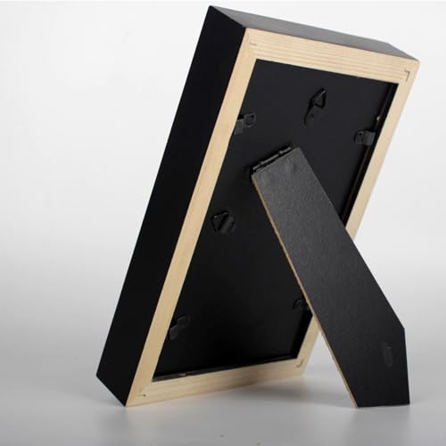 JINMANWU Sportkarten-Präsentationsrahmen, Baseballkarten-Vitrine, Sammelkarten-Vitrine, Baseball-Karten-Vitrine, Wandhalterung, Rahmen für Basketball, Fußball, Hockeykarten, schwarz, Standard (1