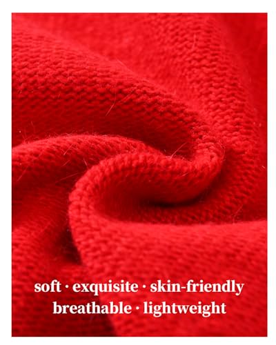 Image of jaxmonoy Cashmere Slouchy Knit Beanie Hat for Women Winter Soft Warm Ladies Wool Knitted Skull Beanies Cap