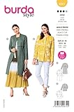  Burda Style Katalog-Schnittmuster Mantel und Jacke mit eckigem Kragen  Damen, Gr. 34-44  Nählevel: Mittel #6041