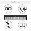 Yamaha 88-Key Weighted Portable Digital Piano Keyboard with Music Rest, Sustain Foot Switch, Built-in Speakers, USB Connectivity, Black (P45B)