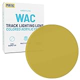 KastLite Yellow Acrylic Lens Filter for Halo Track Lighting | Track Light Head - Adjust The Color of Your Lighting | Common MR16 Bulb for Spotlight Fixtures