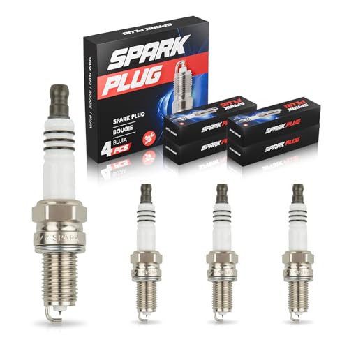ENA Iridium Spark Plug for 5308 25190786 Compatible with Chevrolet Spark 2013-2015 1.2L Fiat 500 2012-2017 1.4L Set of 4