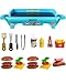 SpongeBob SquarePants Krusty Krab Toy Grill for Kids Lights & Sounds Krabby Patty Burgers, Kelp Fries, Pretend Plastic BBQ Cooking Toys for Toddlers