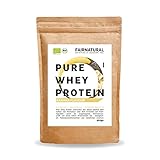 BIO Whey Protein-Pulver Banane [aus Deutschland] ohne Soja - Hochwertige Bio Eiweiß-Shakes » 100% NATÜRLICH « 600g Bio Eiweiß-Pulver aus Premium Molkenprotein-Pulver
