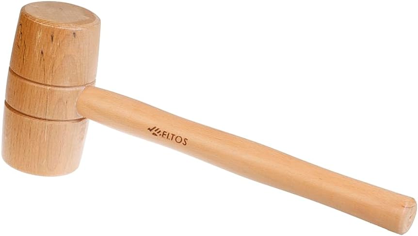 Ahşap Tokmak, El Yapımı Doğal Ağaç, Marangozluk Tokmağı, Gemicilik El Aleti, Mutfak, Kuruyemiş ve Zanaat İçin, Ergonomik Saplı, Tahta, Dayanıklı Yapı