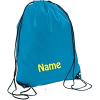 SL-Store Turnbeutel Rot - 45x33 Cm, Bestickt Mit Namen & Motiv, 100% Polyester, Wasserabweisend