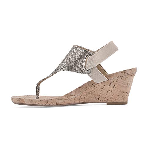WHITE MOUNTAIN Women's All Good Cork Wedge Sandal3