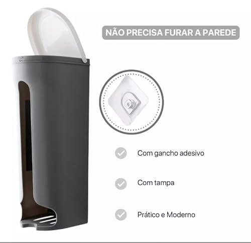 Porta Sacolas De Supermercado Dispenser Puxa Sacos De Lixos - Cores Sortidas
