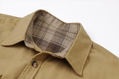 Image of SANGTREE Long Sleeved Flannel Shirt Button Down Plaid Shirts